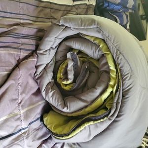 Coleman Grey and Green Sleeping Bag